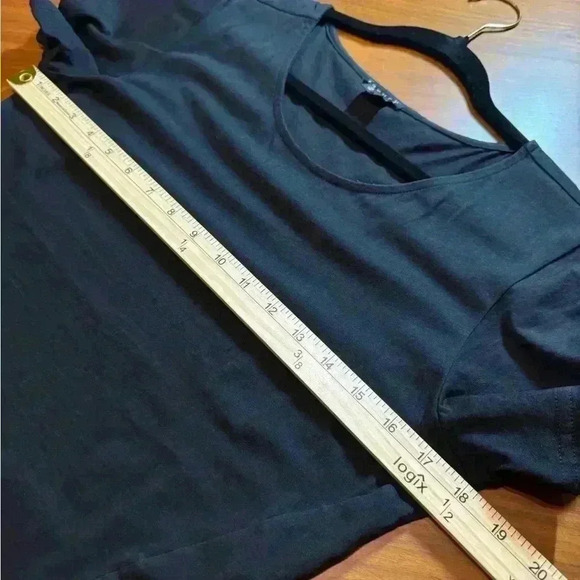 Theory Revolve 100% Pima Cotton Sunly Faux Wrap Mini Dress Minimalist Classic M - Picture 16 of 16